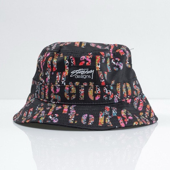 Stussy bucket hat Jungle City black XS/S - Picture 2 of 9